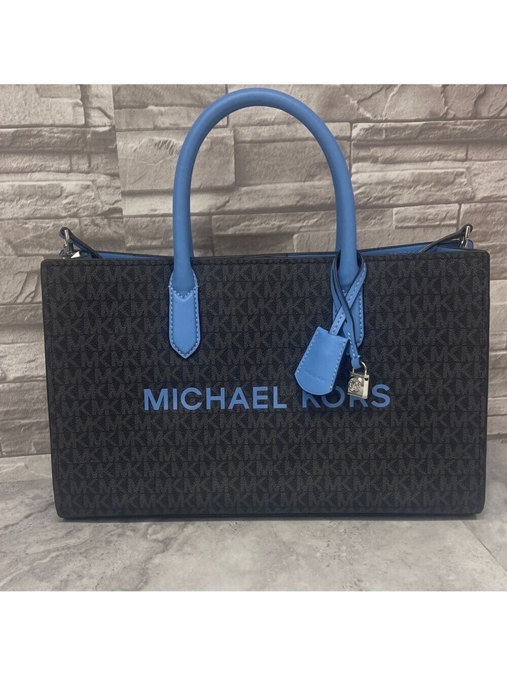Michael Kors Scarlett Medium Satchel & Matching Wallet South Pacific Blue - Picture 2 of 14